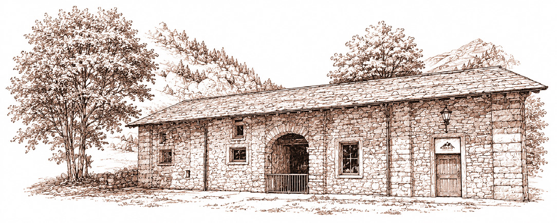 Illustrazione della Fabbrica di San Lorenzo a Kreas
