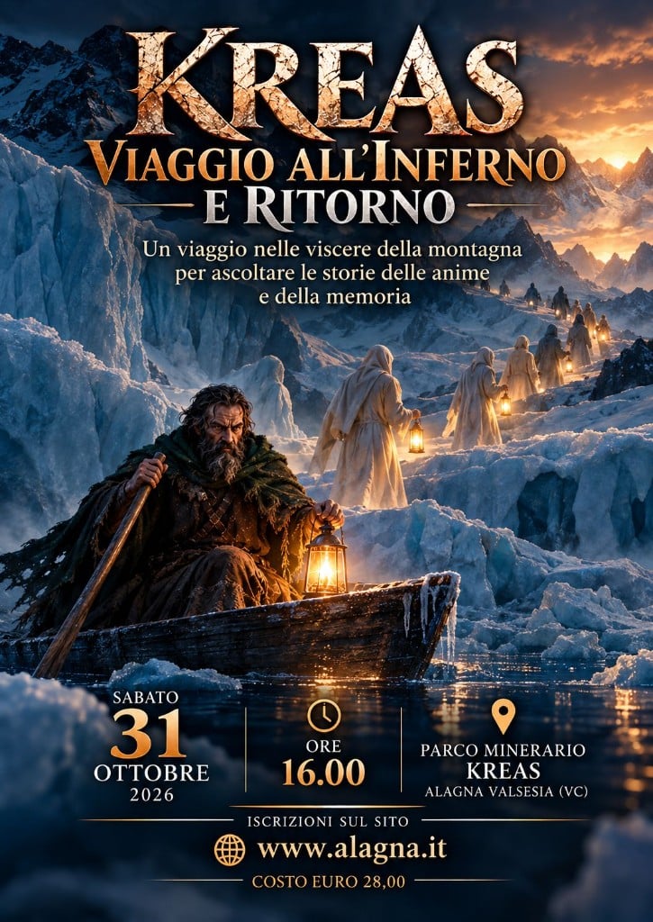 KREAS – Viaggio all'inferno e ritorno: spettacolo teatrale immersivo in miniera